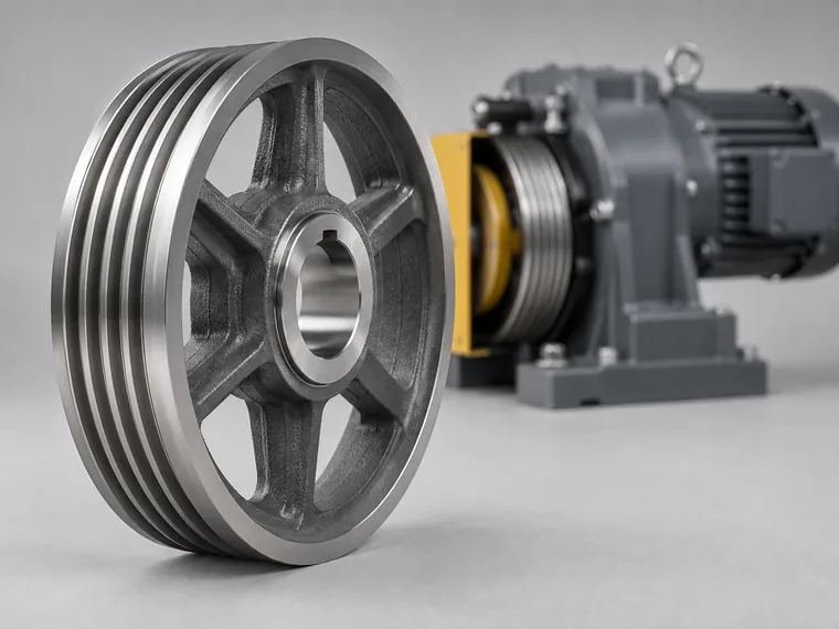 Geared traction machine with motor and brake, 1:1 suspension
